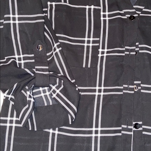 BCX Sheer Striped Button Down - Picture 3 of 3